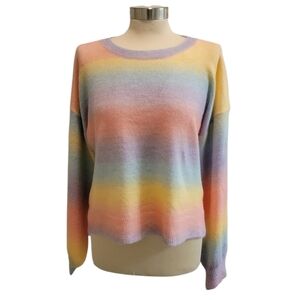 $9 VERY J RAINBOW OMBRE SWEATER NWT